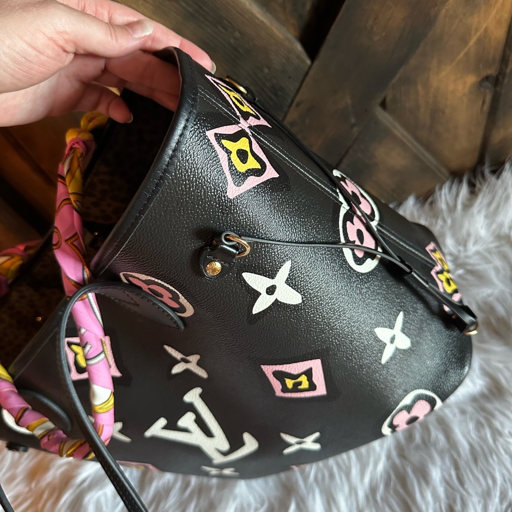 💖TRADE💖Limited Edition Louis Vuitton Wild at Heart Neverfull MM black - Picture 8 of 12